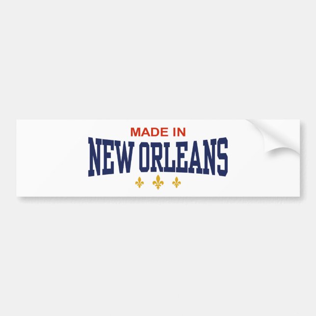 Made in New Orleans Bildekal (Framsidan)