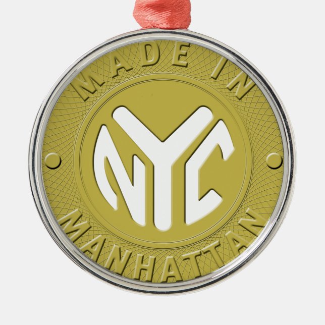 Made in New York Manhattan Julgransprydnad Metall (Framsidan)