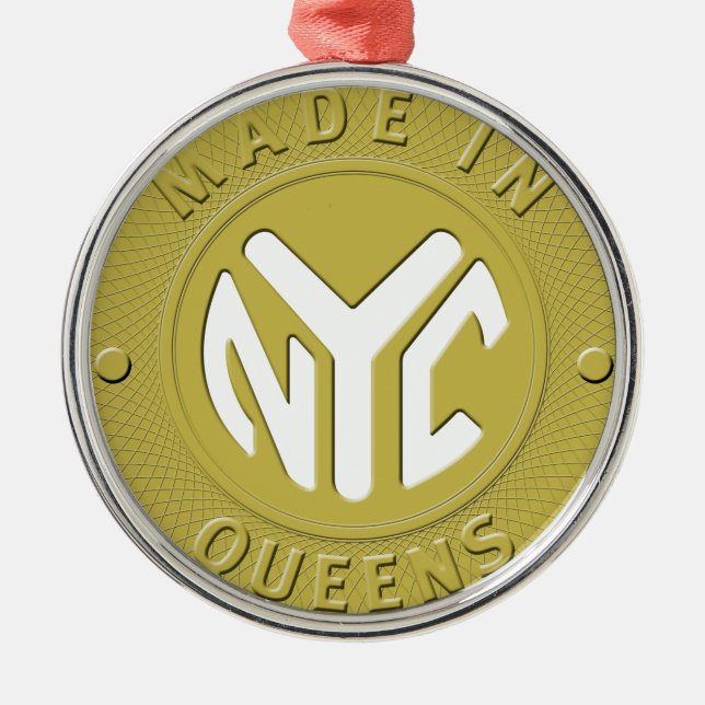 made in New York Queens Julgransprydnad Metall (Framsidan)