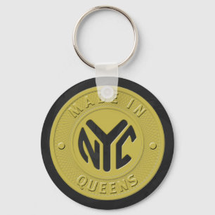 made in New York Queens Nyckelring
