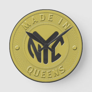 made in New York Queens Rund Klocka
