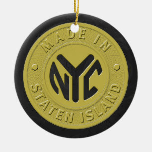 Made in New York Staten Island Julgransprydnad Keramik