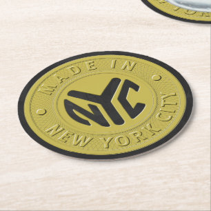 Made in New York Underlägg Papper Rund