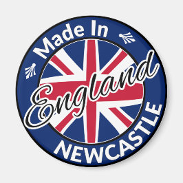 Made in Newcastle England Union Jack Flagga Magnet