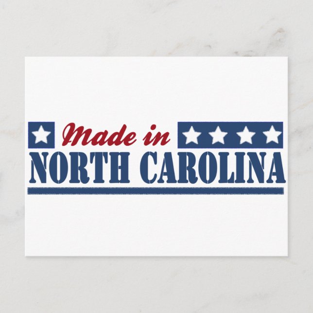 "Made in North Carolina" "North Carolina state" "N Vykort (Framsida)