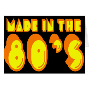 Made in på 80-talet hälsningskort