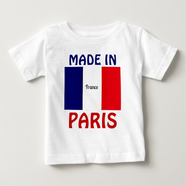 Made in Paris baby shirt T (Framsida)