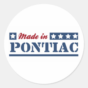 Made in Pontiac Runt Klistermärke