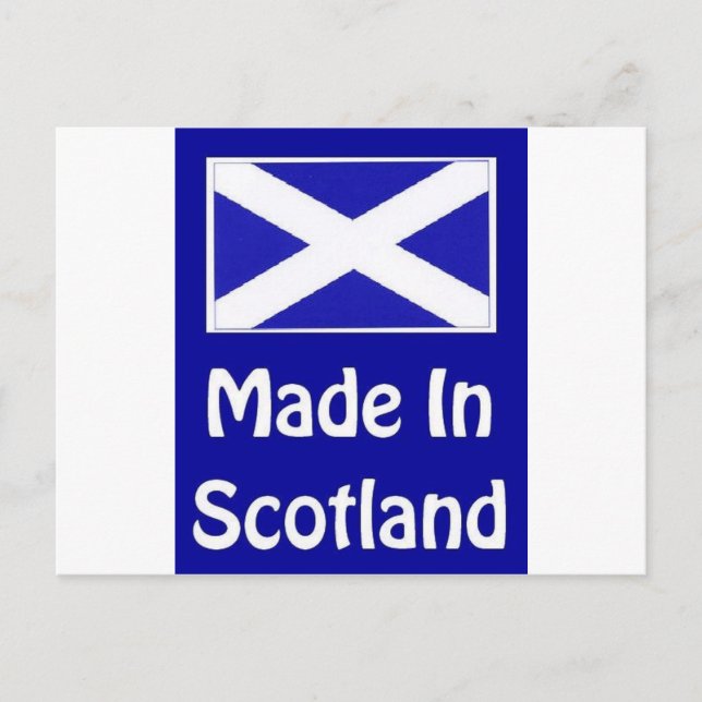 Made in Scotland Logotyp Vykort (Framsida)