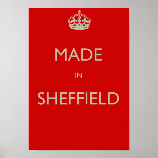 Made in Sheffield Poster (Framsidan)