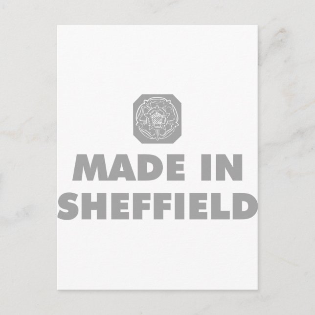 Made in Sheffield Vykort (Framsida)