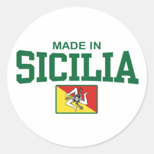 Made in Sicilia Runt Klistermärke