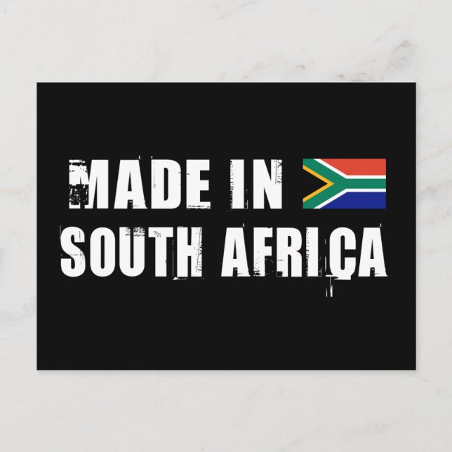 Made in South Afrika Vykort (Framsida)