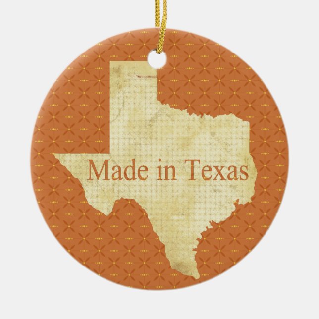 Made in Texas Baby 1st jul Photo Ornament (Framsidan)