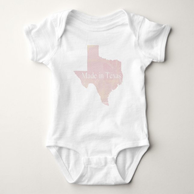 Made in Texas Girl Infant Creeper Bodykosti Romper T-shirt (Framsida)