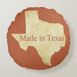 Made in Texas Rusty Red Round Dekorativ kudde