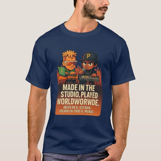 Made in the Studio, Played Worldwide – Music Produ T Shirt (Framsida)