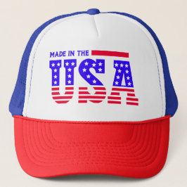 Made in USA American TEXT Keps