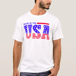 Made in USA American TEXT T Shirt