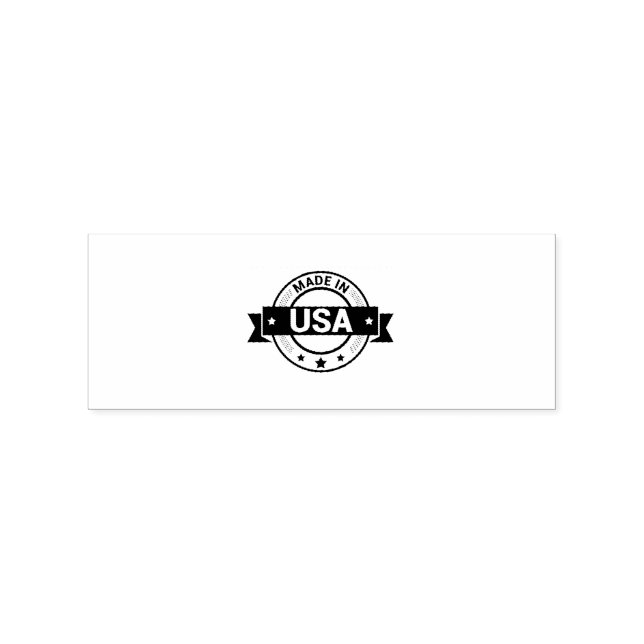 MADE IN USA Packaging Label Jet Black Ink Printed  Stämpel (Stämplad)