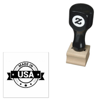MADE IN USA Printed Logo Country Tourist Black  Stämpel