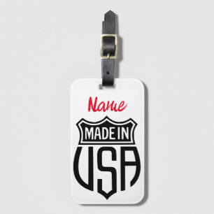 Made in USA Sign Thunder_Cove Bagagebricka
