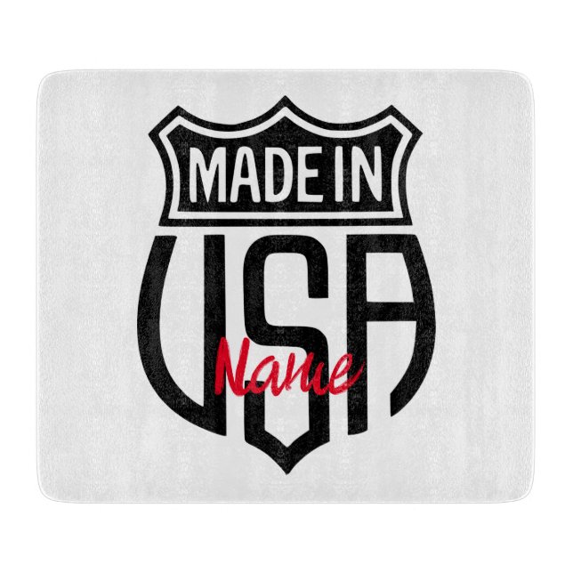 Made in USA Sign Thunder_Cove Beverage Coaster (Framsidan)
