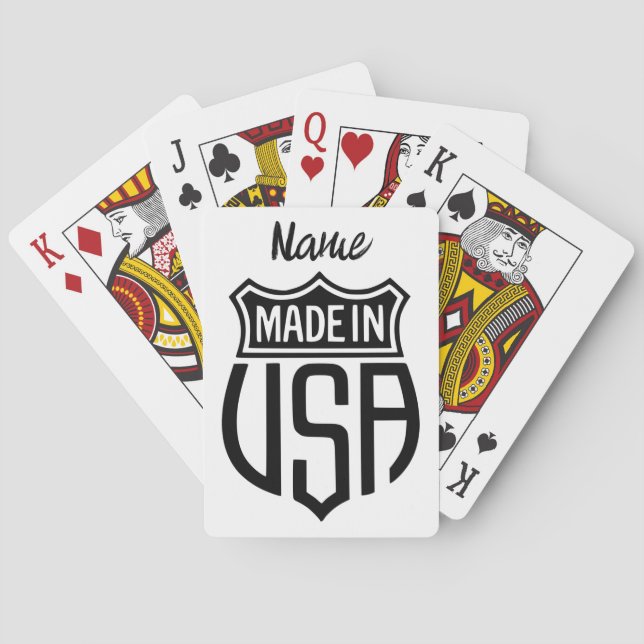Made in USA Sign Thunder_Cove Casinokort (Baksidan)