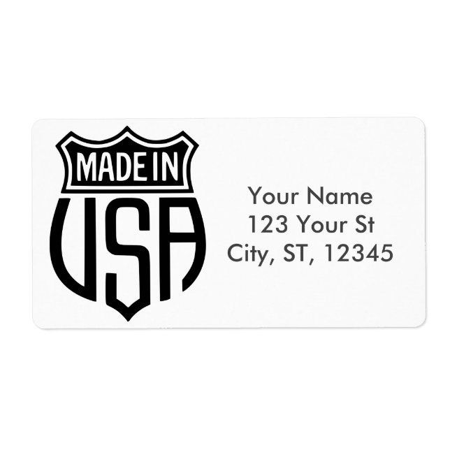 Made in USA Sign Thunder_Cove Fraktsedel (Framsidan)