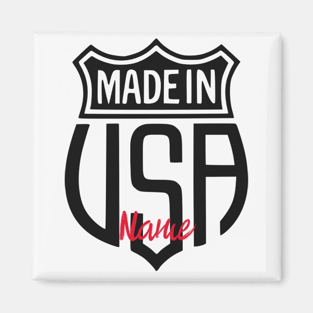 Made in USA Sign Thunder_Cove Magnet (Framsidan)