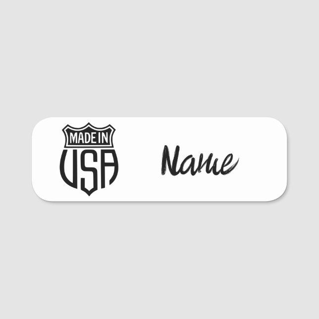 Made in USA Sign Thunder_Cove Namnbricka (Framsida)