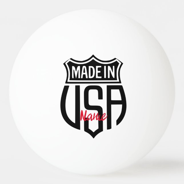 Made in USA Sign Thunder_Cove Pingisboll (Framsidan)