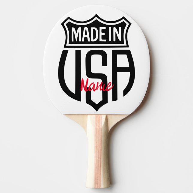 Made in USA Sign Thunder_Cove Pingisracket (Framsidan)