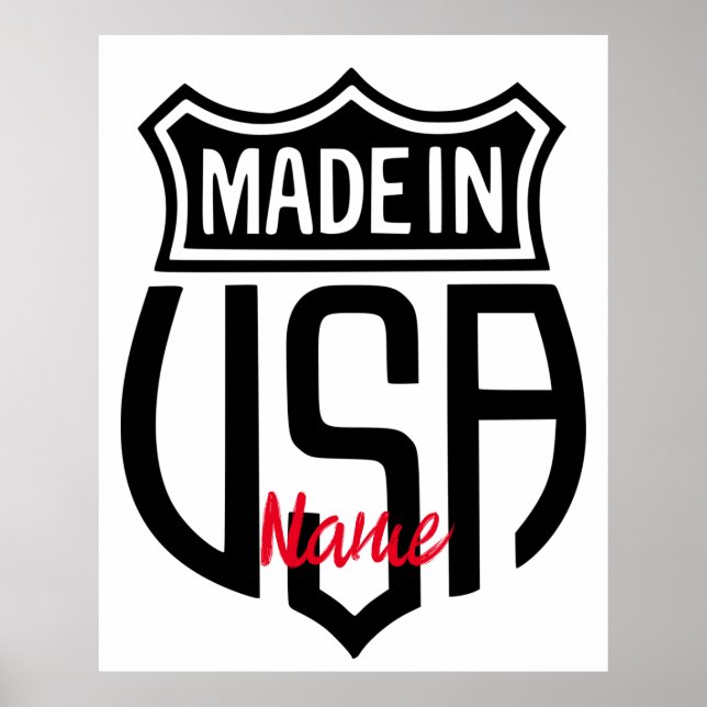 Made in USA Sign Thunder_Cove Poster (Framsidan)