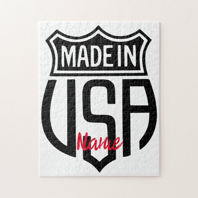 Made in USA Sign Thunder_Cove Pussel (Vertikal)