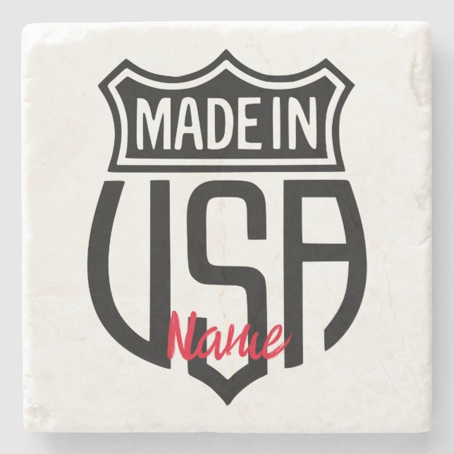 Made in USA Sign Thunder_Cove Stenunderlägg (Framsidan)