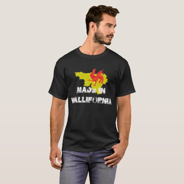 Made in Wallifornia Tee Shirt (Hel framsida)