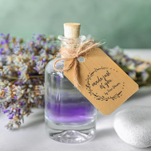 Made Just For You Lavendel Hjärtan Krans Självfärgande Stämpel