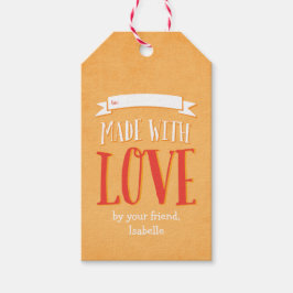 Made med Kärlek Personlig Gift-Märkre Presentetikett