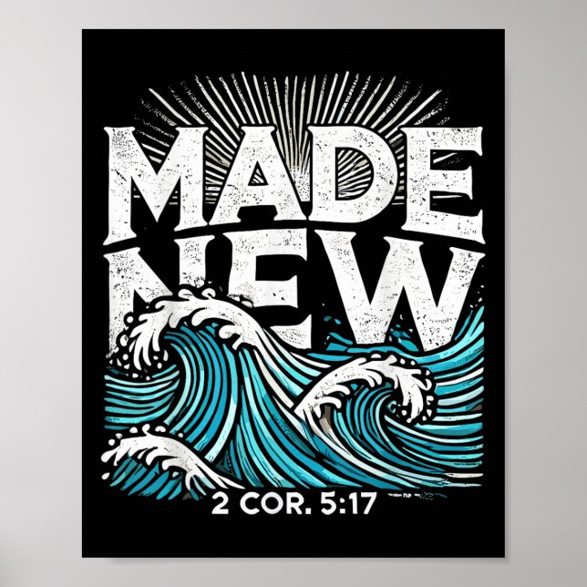 Made New Baptized Baptism  Poster (Framsidan)