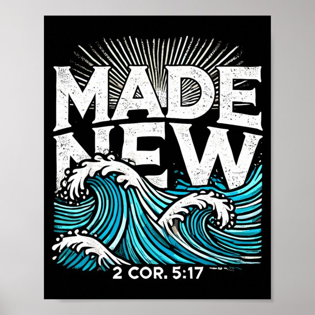 Made New Baptized Baptism  Poster (Framsidan)