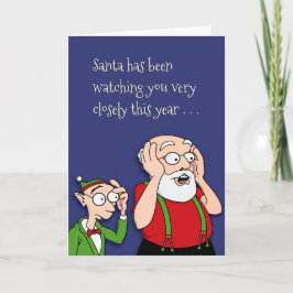 Made Santa's Naughty List Helgkort