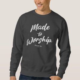 Made till Worship Psalm 95:1 Lång Ärmad Tröja