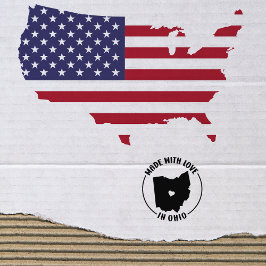 made with Kärlek in Ohio, Small Business, Stämpel