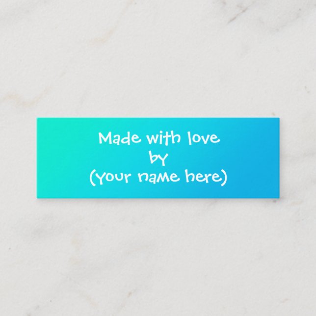 Made with Kärlek Personlig Mini Affärskort Mini Visitkort (Framsida)