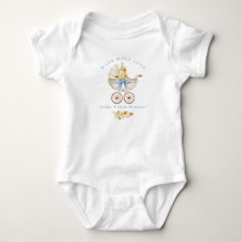 Made With Love Blue Baby Bodysuit Vintage Carriage T Shirt