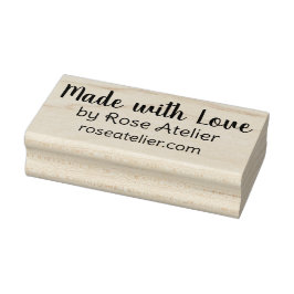 Made with Love by Your Store Name Custom Business Stämpel