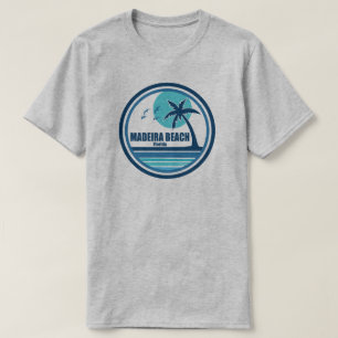 Madeira Beach Florida Handflatan Träd Birds T Shirt