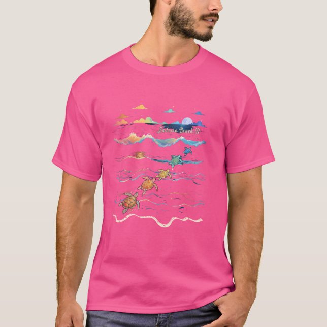 Madeira Beach Florida Sea Turtle Älskare Beach Vac T Shirt (Framsida)