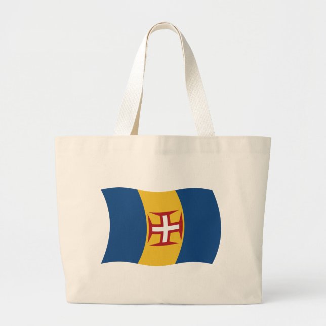 Madeira Flag Väskan Jumbo Tygkasse (Framsidan)